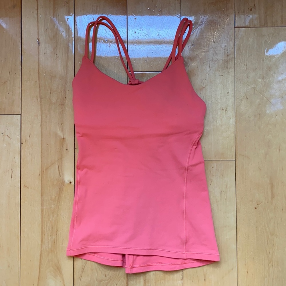 Lululemon Peach Knot back tank